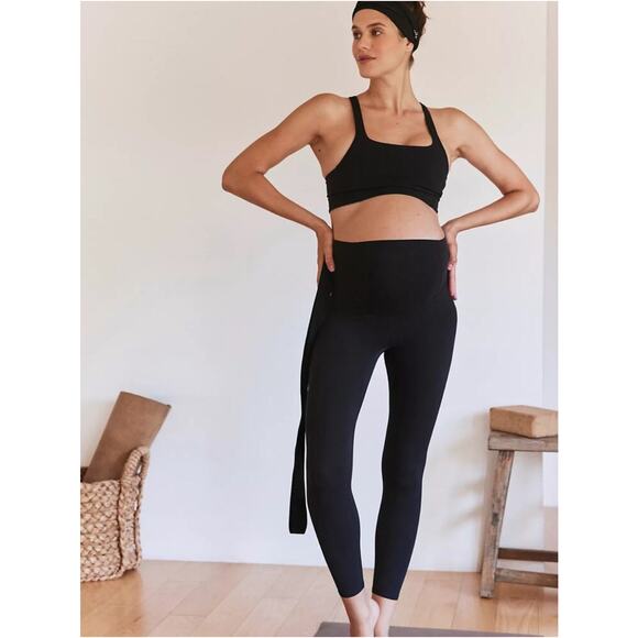 NWT Free People Movement x Hatch Never Better Maternity Leggings Black Size M - Picture 1 of 8